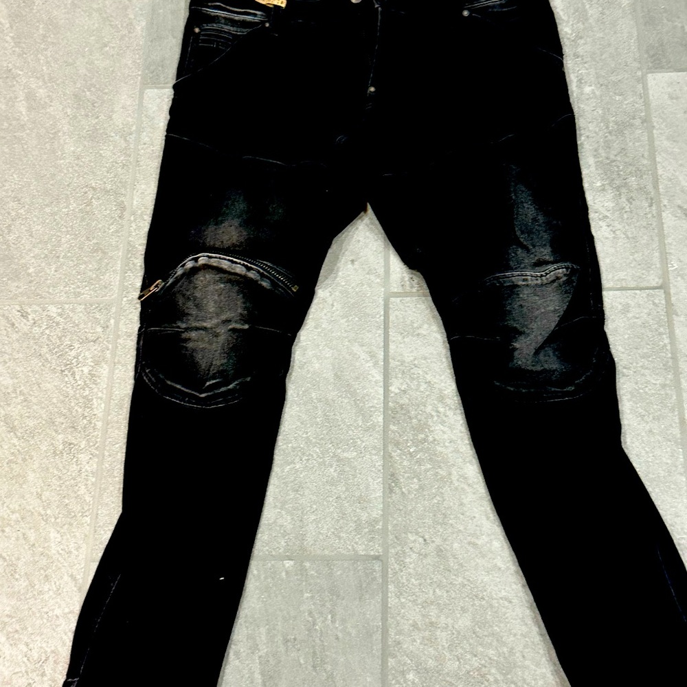 Men’s black slim fit g-star jeans excellent condition size 34/30